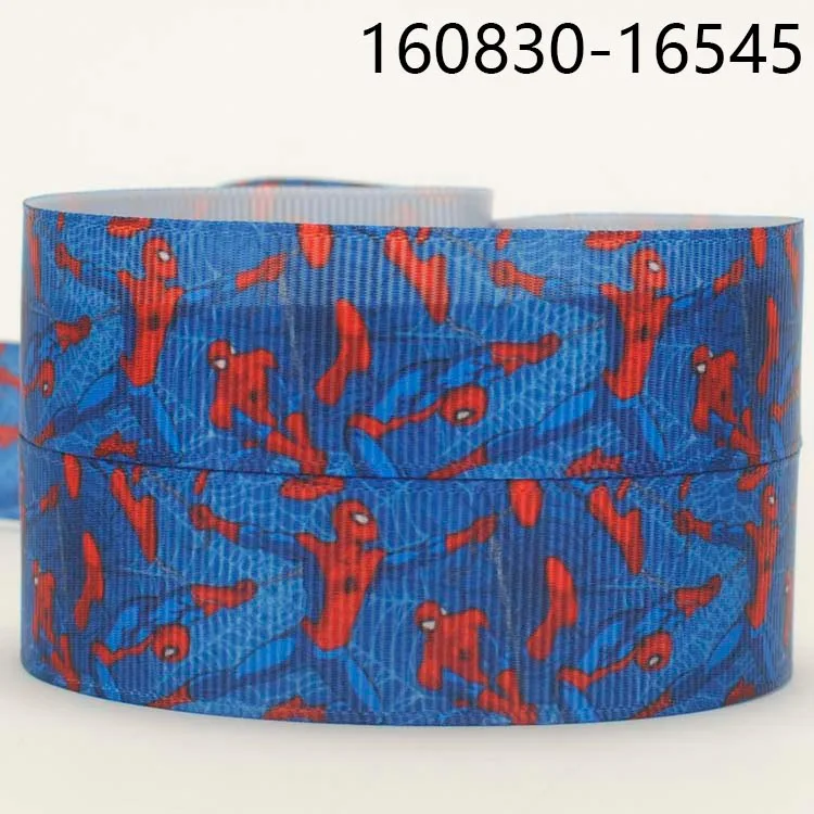 

NEW arrivals 50 yards cool spiderman ribbons and bows printed grosgrain avenger ribbon