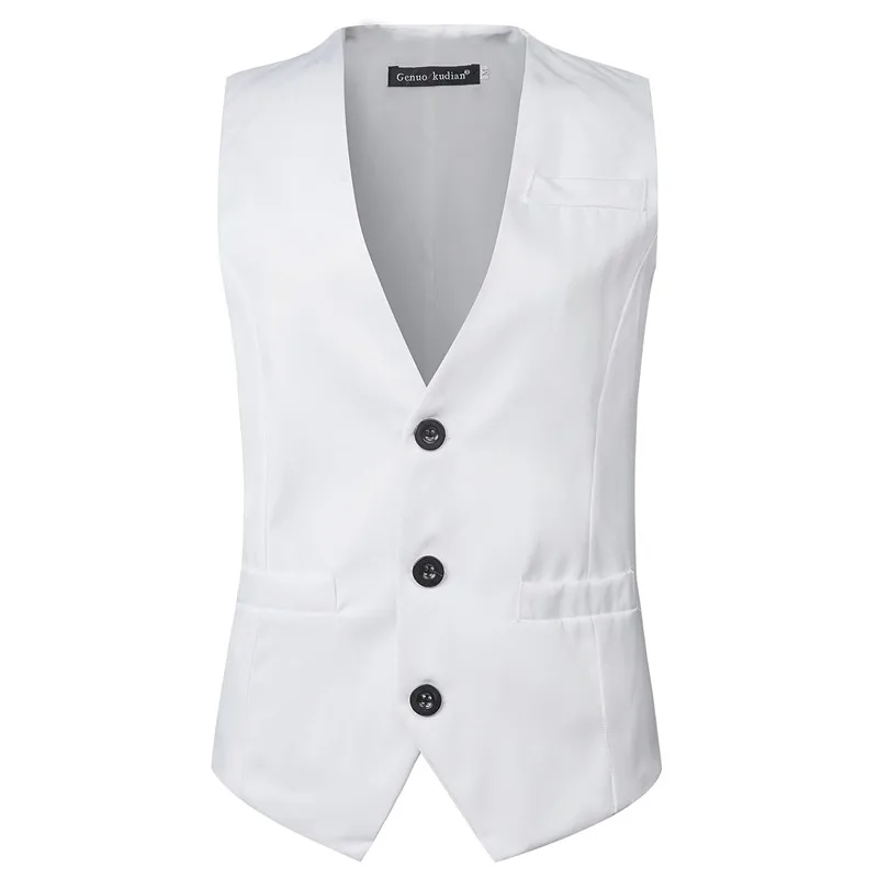 2018 New Arrival Men's Classic Formal Business Slim Fit  Dress Vest Suit Tuxedo Waistcoat