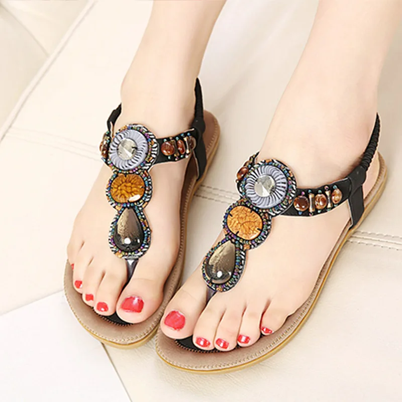 

Women summer shoes breathable women beach sandal 2018 new women shoes fashion string bead sandal