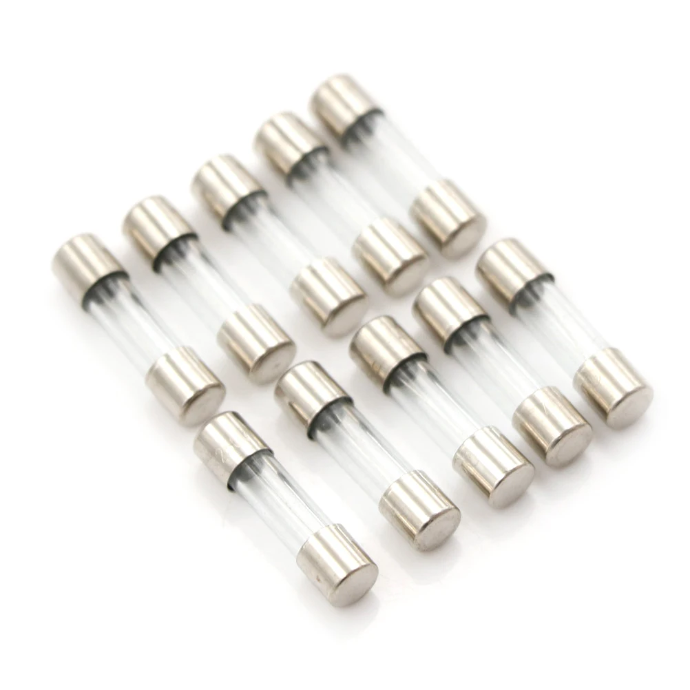 10 шт. 5 мм x 20 1.6A T1.6A 250V медленный выдув 1 6 а Стеклянная трубка