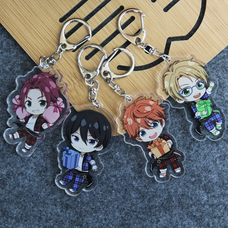 

Anime Ensemble Stars Yuuki Makoto Isara Mao Subaru Hokuto Keychain Keyring Cute Halloween Cosplay Keychain Christmas Gift