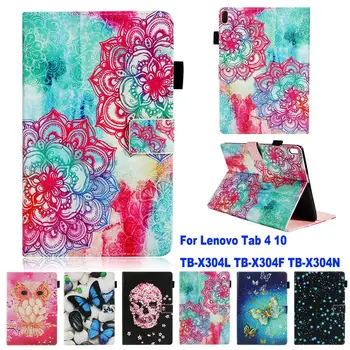 

Fashion Case Stand Holder Case Cover For Lenovo TAB4 Tab 4 10 TB-X304L TB-X304F TB-X304N 10.1" Tablet PC Protective Fundas