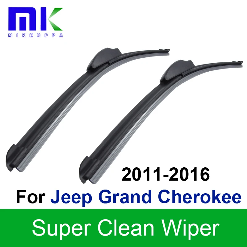 Резиновые щетки стеклоочистителя для Jeep Grand Cherokee 2011 2012 2013 стеклоочистители ветрового стекла авто аксессуары