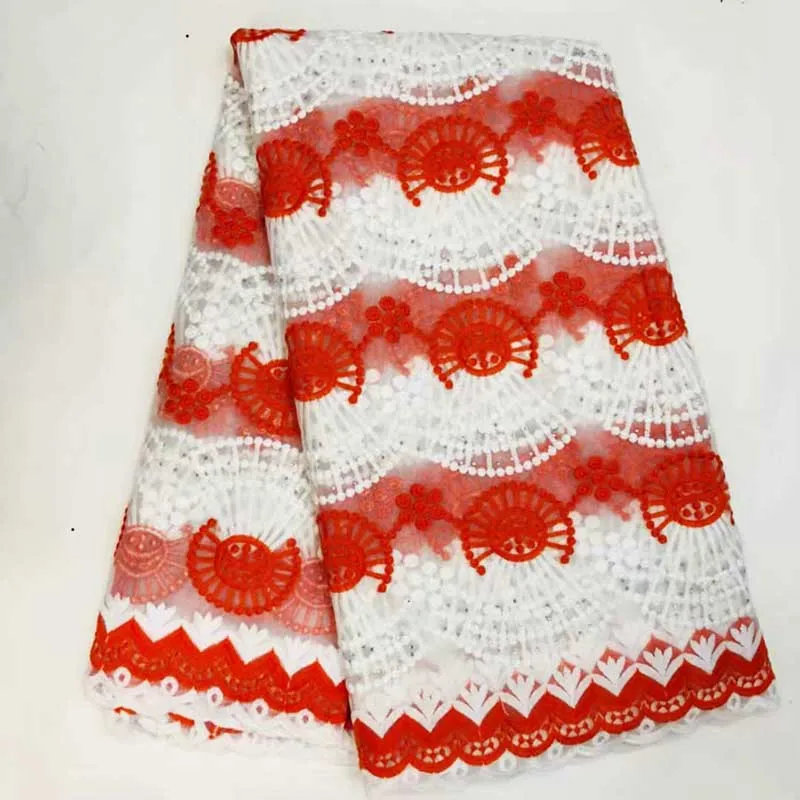 

2019 New African Print Fabric Monolithic Milk Silk Telas Por Metro Lace Rich Getzner High Quality 100% Cotton 5 Yards