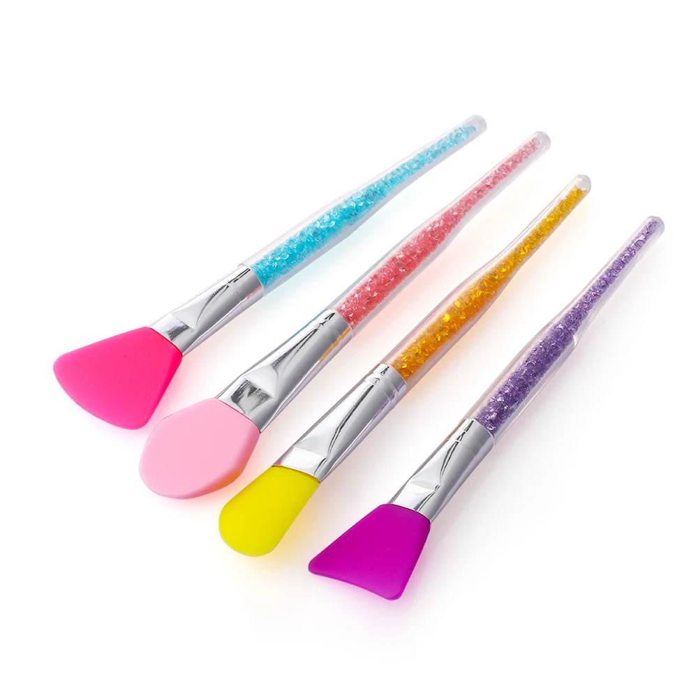

Silicone Rhinestone Mask Brush Facial Eyes Sleep Mud DIY Cream Mixing Skin Care Beauty Foundation Concealer Tool Maquiagem