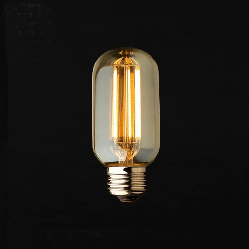 

2-PACK 4W T45 Vintage Led Filament,220V E26/E27 Edison Bulb,Warm White 400lm LED Filament Bulb, Equal to 40w Incandescent Bulb