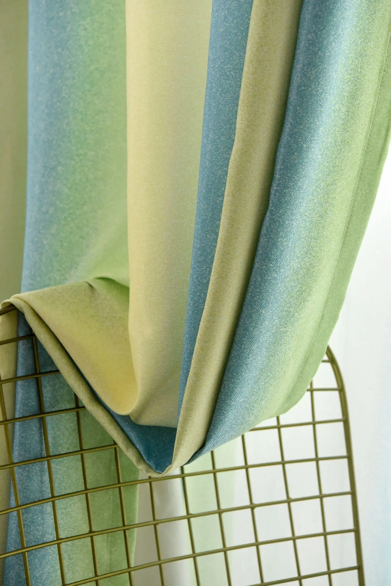 Современные минималистичные средиземноморские шторы для гостиной, занавески, скандинавские градиентные полосатые занавески для спальни, занавески из тюля
