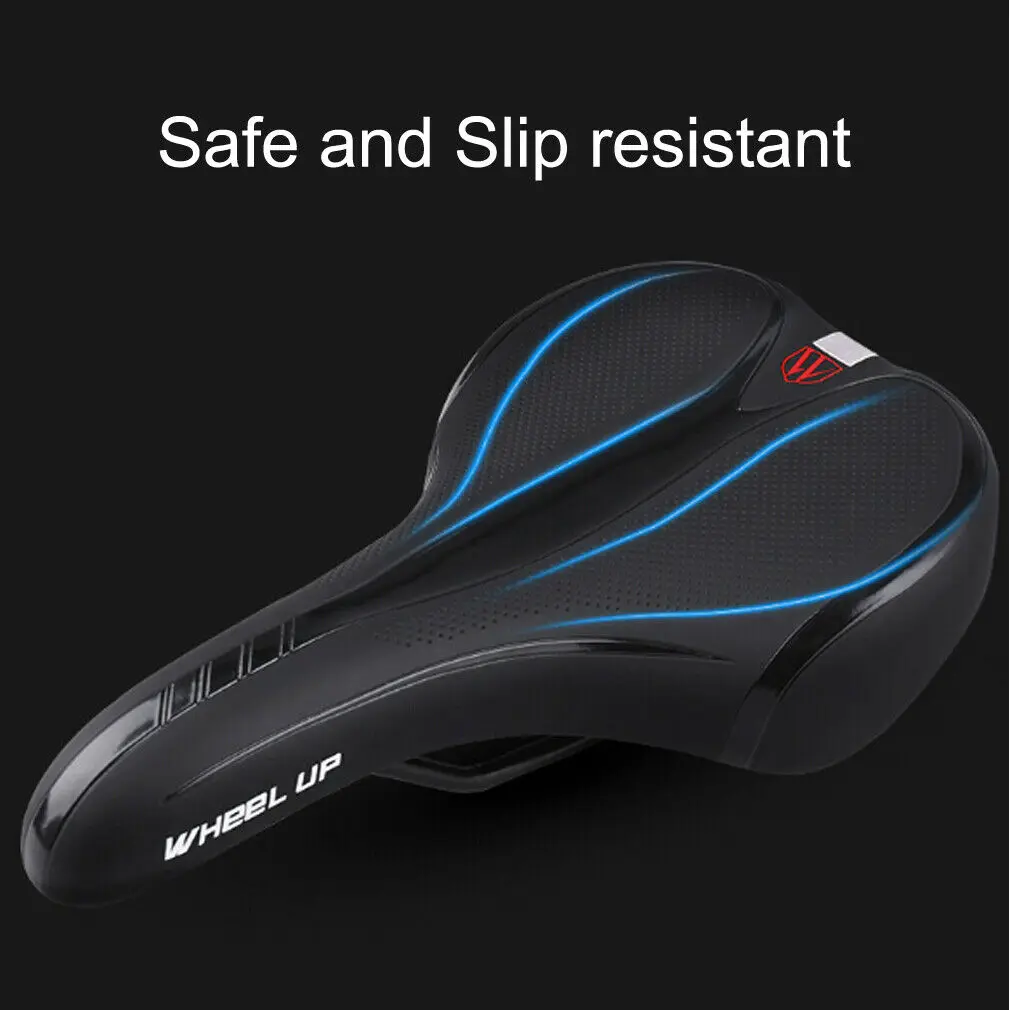 

Comfort Wide Big Bum Bicycle Mountain Bike Road Gel Cruiser Extra Sporty Soft Pad Saddle Seat Cushion Absorbing Shock Bicycle