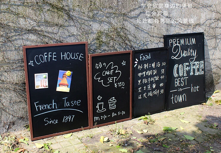 Free accessory double sides magnetic blackboard dry wipe board office supplier 40*60cm factory direct sell home decorative