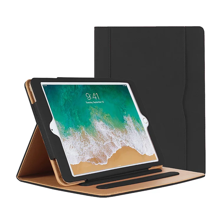 Black iPad 9,7 чехол откидная крышка для iPad 5/6th поколения iPad Air 1 2 Tablet основа подставка защитный Fundas Coque - Цвет: Black