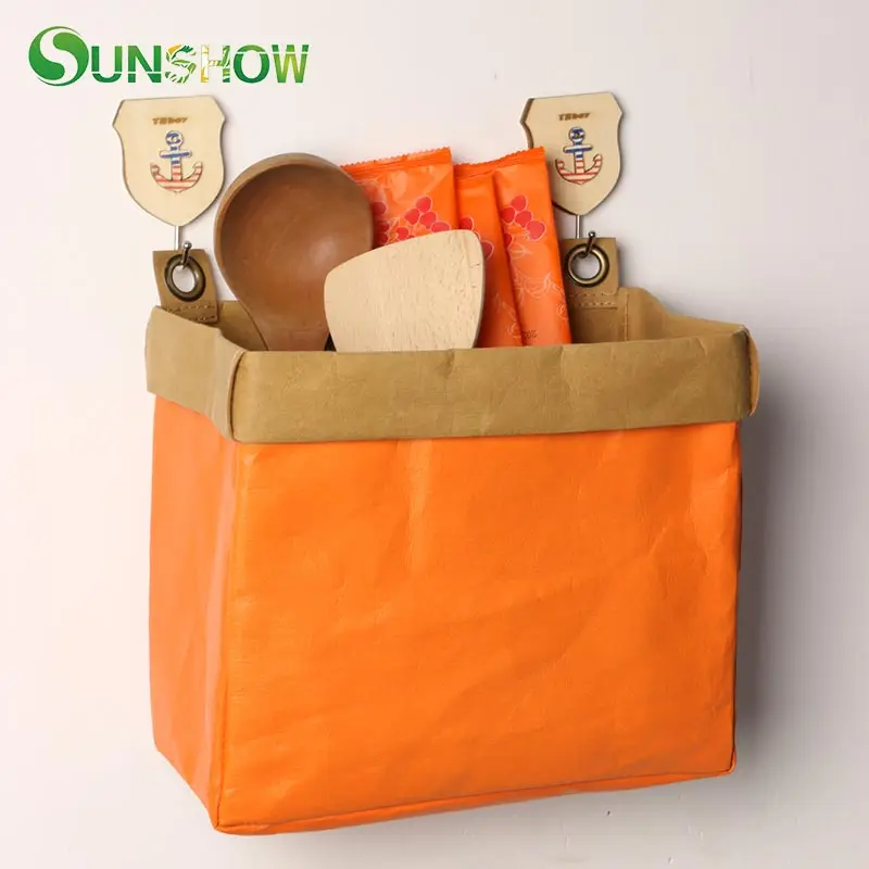 Buy Washable Kraft Paper Bag Durable Eco Friendly Bags