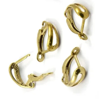 

12pc raw brass Earring Clasps (Nickel Free and Lead Free). (15x12mm) BS 2298