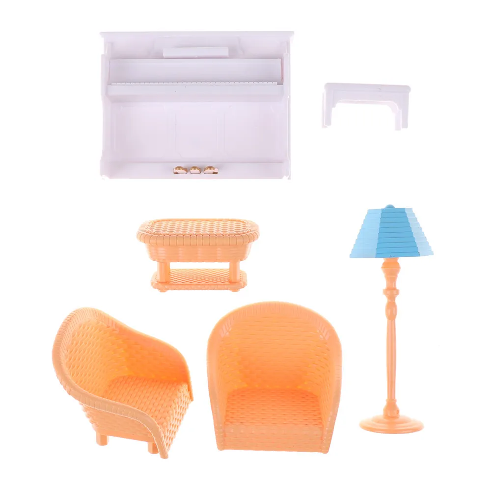Furniture Toys Dollhouse Sofa Piano Table Miniature Furniture Sets For Sylvanian Family Accessories Kids Gift Toys Furniture Toys Dollhouse Sofa Piano Table Miniature Furniture Sets For Sylvanian Family Accessories Kids Gift Toys