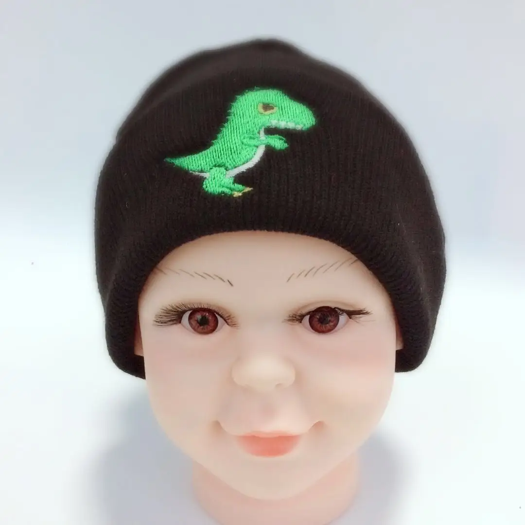 animal dinosaur Winter Warm Baby Hats Baby Cap For Children Winter