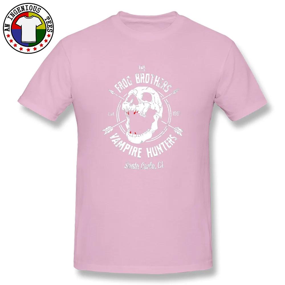 Funny Tops Shirts 2018 Fashion Crewneck Printing Short Sleeve 100% Cotton Men T-Shirt Fashionable T Shirt Free Shipping The Lost Boys The Frog Brothers 13545 pink