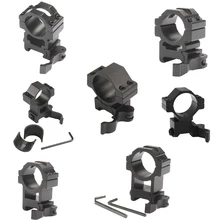 2 шт./лот, быстроразъемное крепление для прицела для охоты 30 мм, 25,4 мм, крепление для прицела, кольцо 20 мм, адаптер для Пикатинни, для винтовки