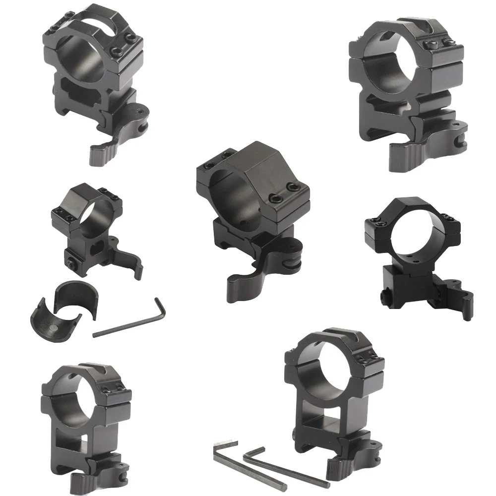2 PCS / Lot Hunting Quick Release Scope Mount 30mm 25.4mm Barrel