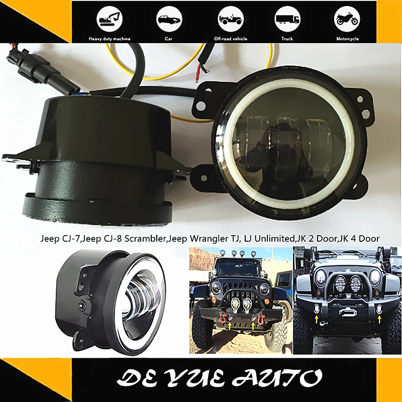 DHL Free Shipping for 2006 2010 PT Cruiser 4 inch fog lamp LED round 4