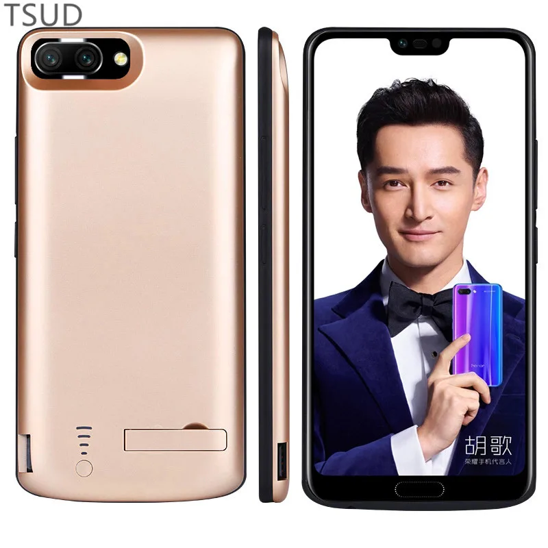 6500mah high capacity battery charger case for Huawei Honor 10 portable stand holder charging cover for