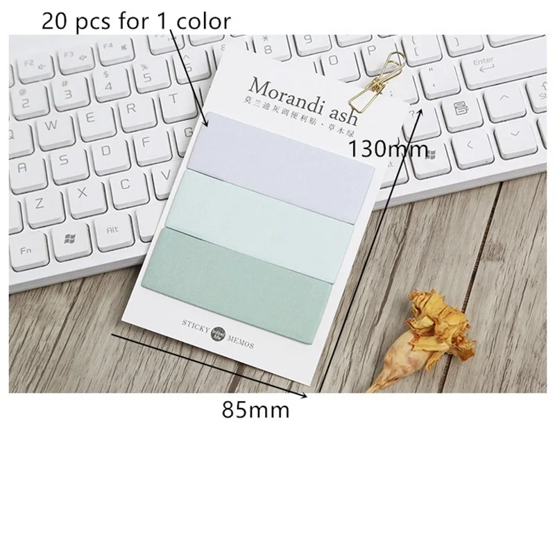 4 Pcs Morandi Ash Sticky Memos Self Adhesive Vintage Color Memo Note 4 Pcs Morandi Ash Sticky Memos Self Adhesive Vintage Color Memo Note Office Post Sticker Stationery School Supplies F101 In Pads From