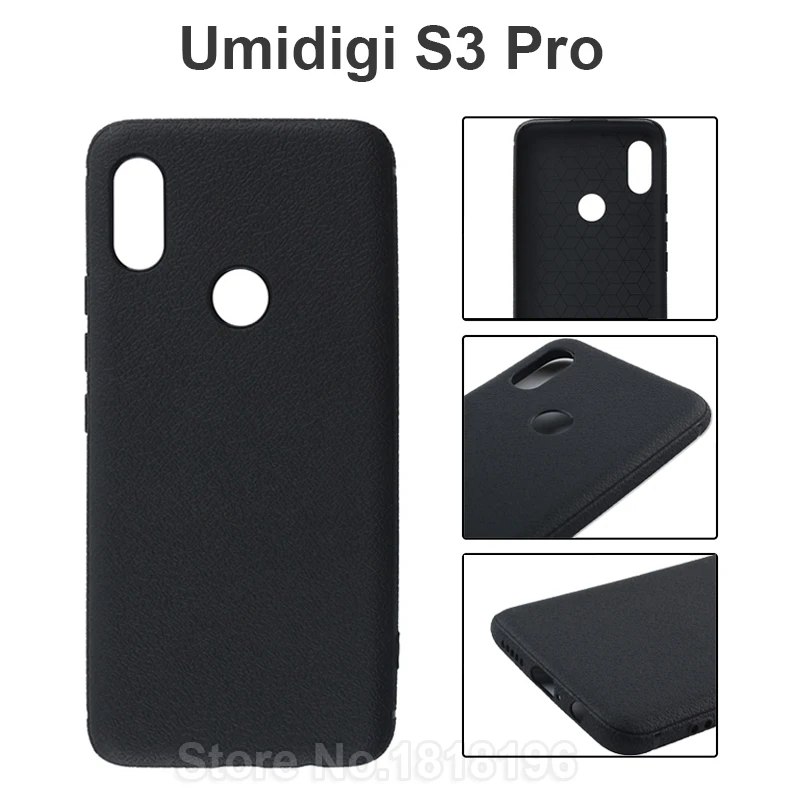 

UMIDIGI S3 PRO Silicone Case 6.18" Luxury Soft Black TPU Mobile Phone Back Case Cover For UMIDIGI Umi S3 PRO Phone Coque Fundas
