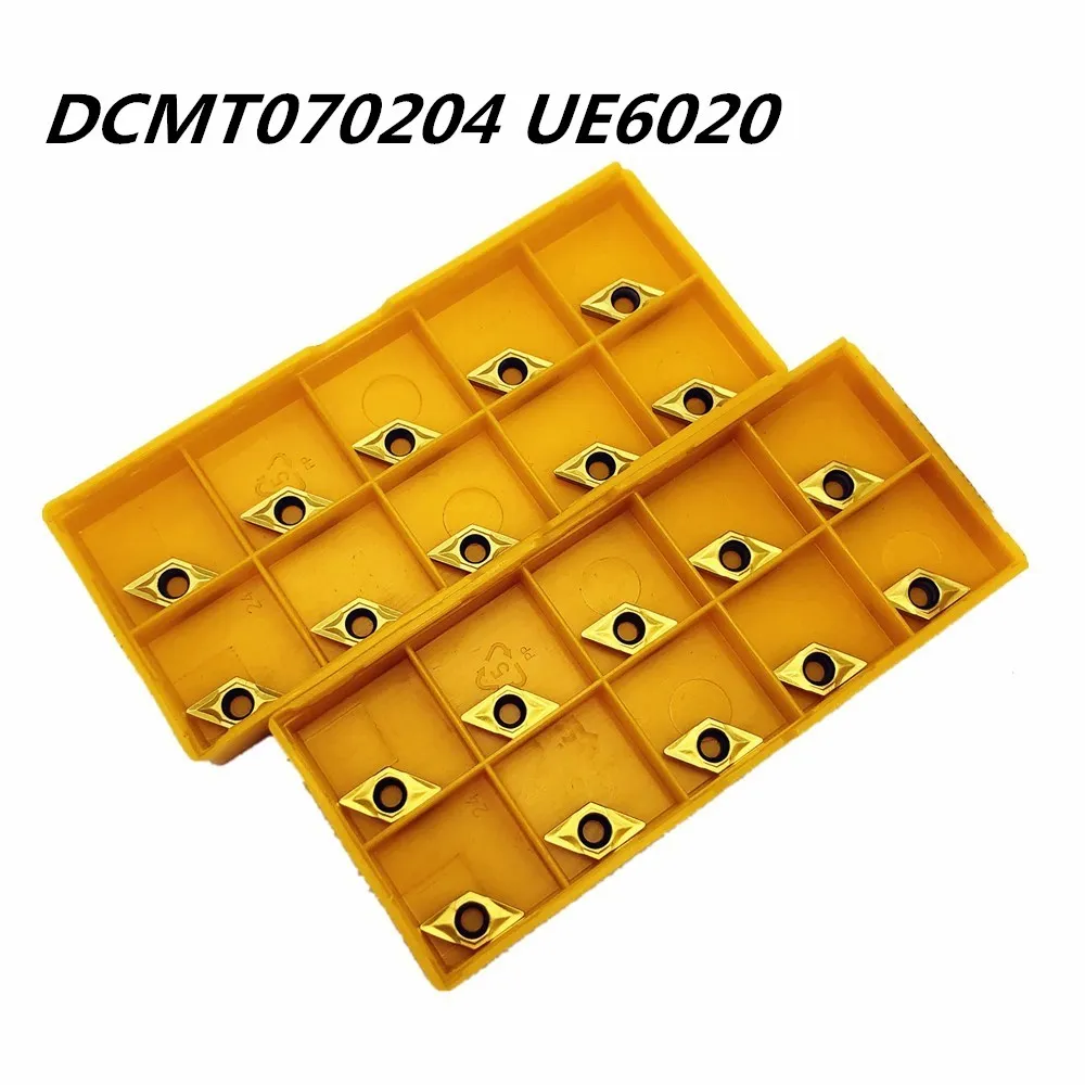 

20PCS Carbide tool DCMT070204 UE6020 external turning tool high quality carbide cutting lathe tool DCMT070204 metal turning tool