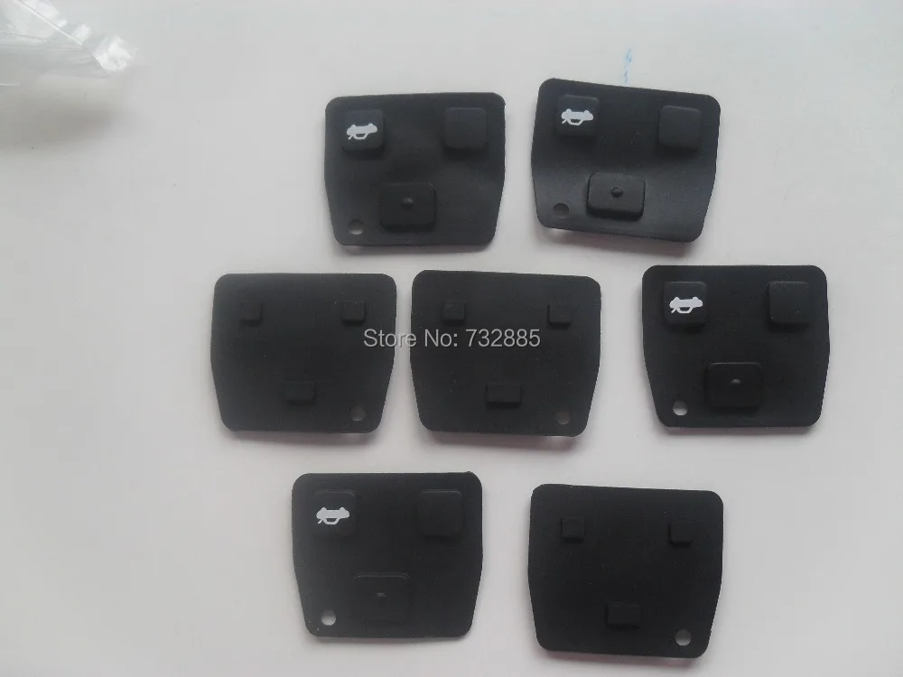 

2 3 Rubber Button Pad For Toyota Avensis Corolla Lexus RAV4 Remote Key, Car Key Pad