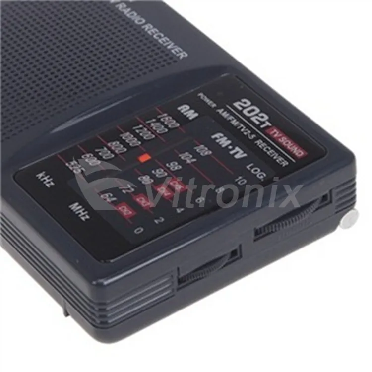 TECSUN R-202T FM AM ТВ Радио приемник Мини портативный простой для управления экономичный аккумулятор потребляет, чем цифровой