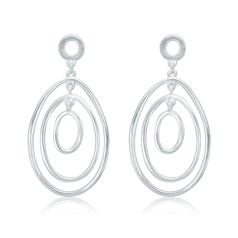 Punk Creative Metal Frosted Alloy Drop Earring for Woman Polymorphic Statement Earrings Jewelry Gifts Fashion | Украшения и
