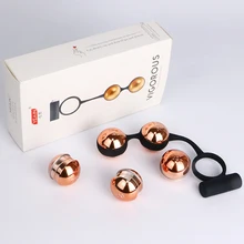 Male Penis Enlarge Exercise Dumbbell CockRing Delay Lasting Enhance Hard Glans Trainer Vibrator Ball Sex Toys For Men