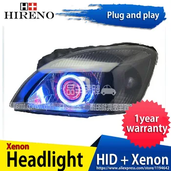 

Car custom Modified Xenon Headlamp for KIA RIO K2 2005-07 Headlights Assembly Car styling Angel Lens HID 2pcs
