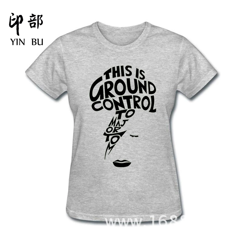 

New design Funny Graphic Funny David Bowie Cotton funny t shirt women