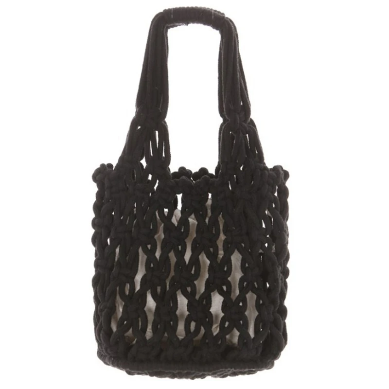 

ABDB-Fashion Popular Woven Bag Mesh Cotton Woven Mesh Lined Mesh Bag