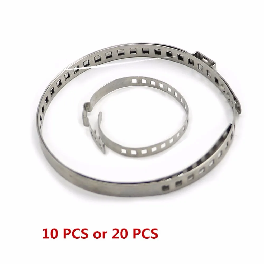 10PCS/20PCS Stainless Steel Drive Shaft CV Boot Clamp Kit Universal