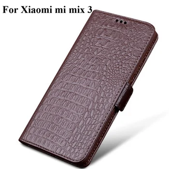 

Genuine Leather flip Case For Xiaomi mi Mix3 Mix 3 case coque back cases cover For Xiaomi mi Mix3 Mix 3 protector fundas Shell