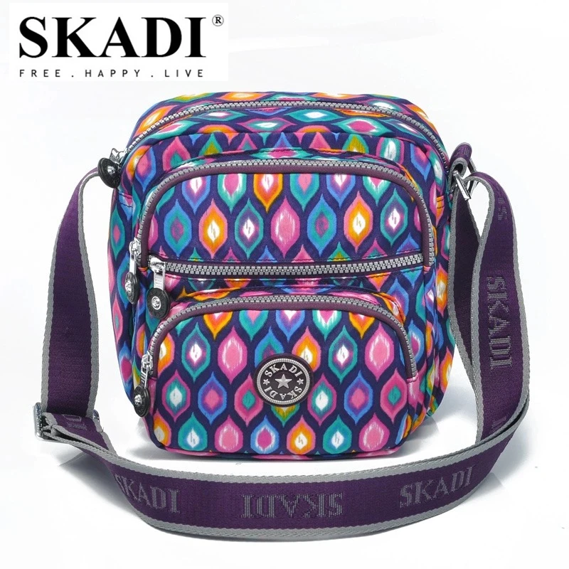 

SKADI Famous Brand Waterproof Nylon Women Shoulder Messenger Bags Bolsas Femininas Small Men Shoulder Travel Clutches Bags