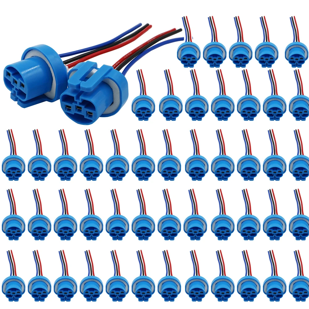 YSY 50pcs 방수 HID 커넥터 HB5 9007 크세논 라이트 플러그 암 어댑터 HB5 할로겐 전구 소켓 플러그 핀 와이어 ...