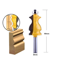 כלים לעיבוד 5PC 8mm Shank מארז & Base נתב דפוס Bit Set CNC Line סכין נגרות חותך שֶׁגֶם קאטר כלים לעיבוד עץ (3)