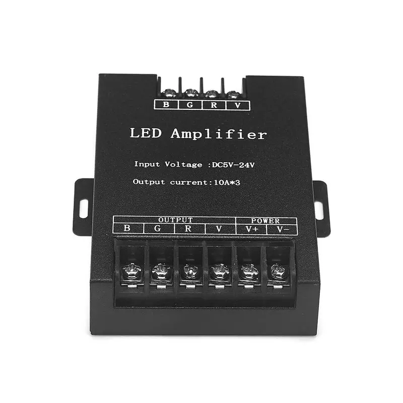 30 шт. DC5V 24V 30A RGB светодиодный усилитель сигнала повторитель контроллер для SMD 3528 5050
