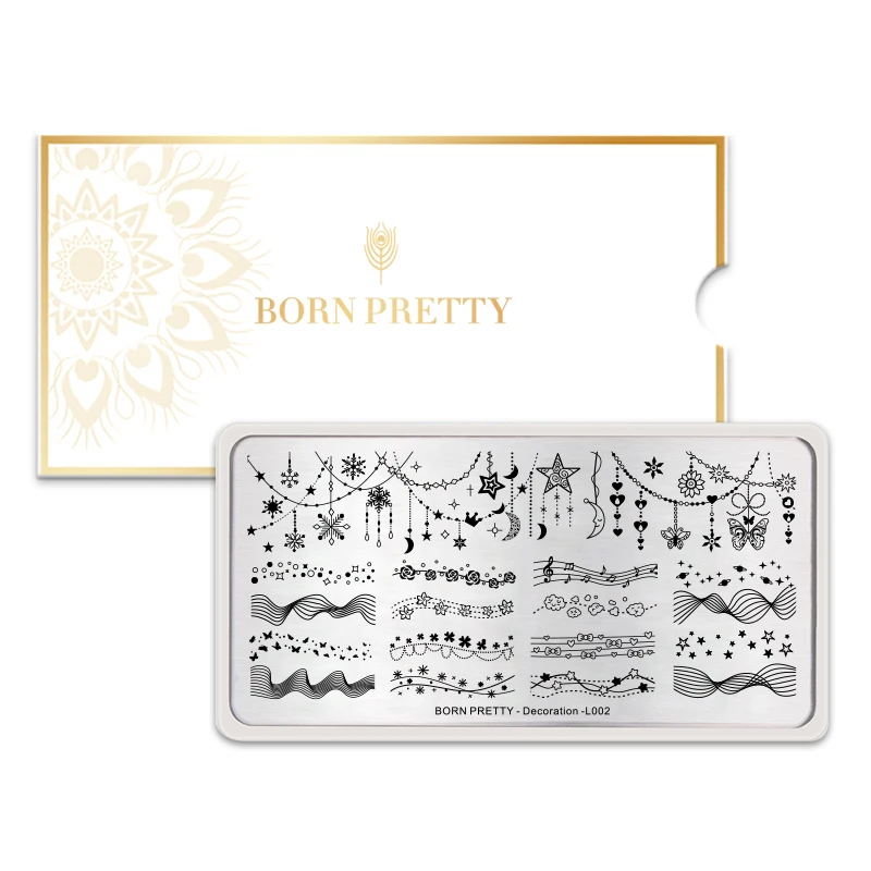 BORN PRETTY ногтей штамповки пластины элементный орнамент художественный штамп с изображением для ногтей шаблон для печати фестиваль тема
