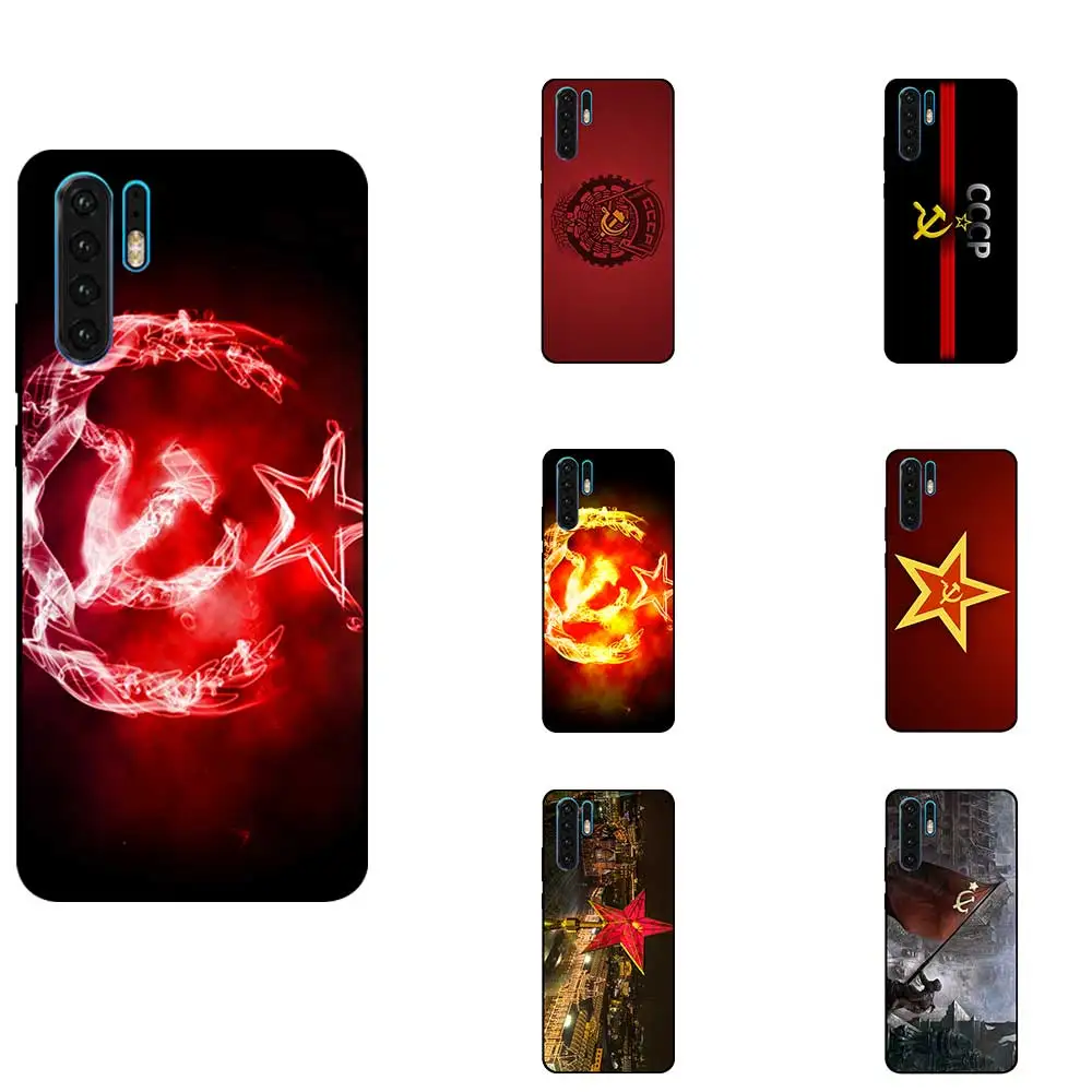 Custom Soviet Union Star Flag Theme TPU Phone Cover Cases For Huawei Honor Play 8 a x 9i 10 Note Magic2 V8 V9 V10 Max Lite |