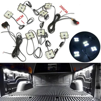 

8PCS led flashlight White LED Universal Truck Bed/Rear Box Lighting Light Pickup 48LED for nissan NP300 All pickup truck type