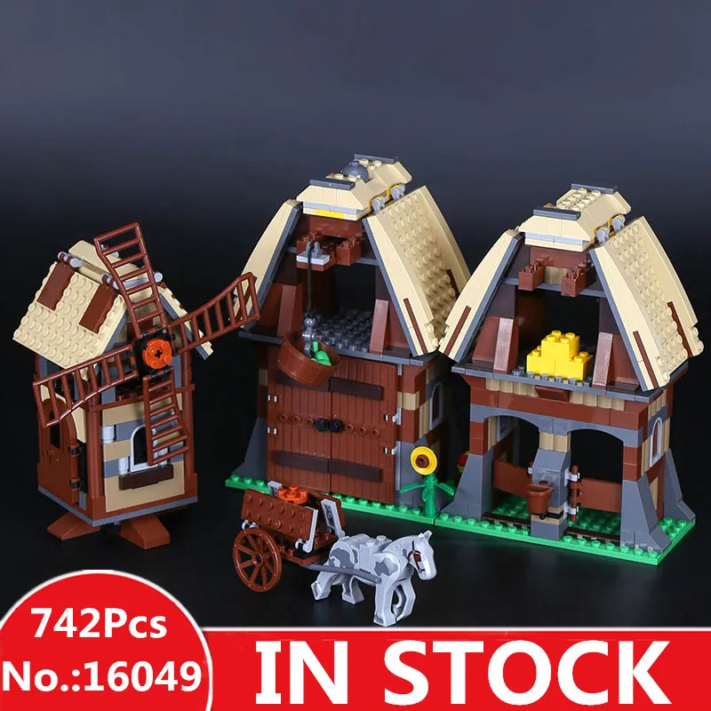 

IN STOCK H&HXY 16049 742Pcs Creative Series The Mill Village Raid Set lepin Building Blocks Bricks Educational Toy for DIY Gift
