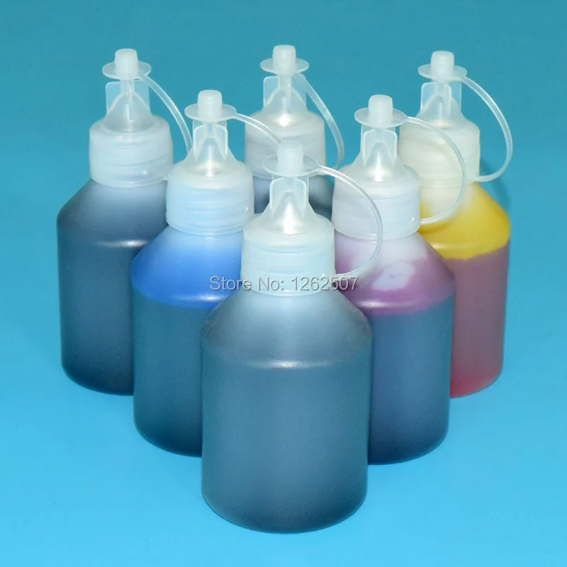 

84 85 6Colors dye ink refill for HP Designjet 30 90 120 130 Inkjet Plotters 100ML*6colors/set ink refill kits / refill inks