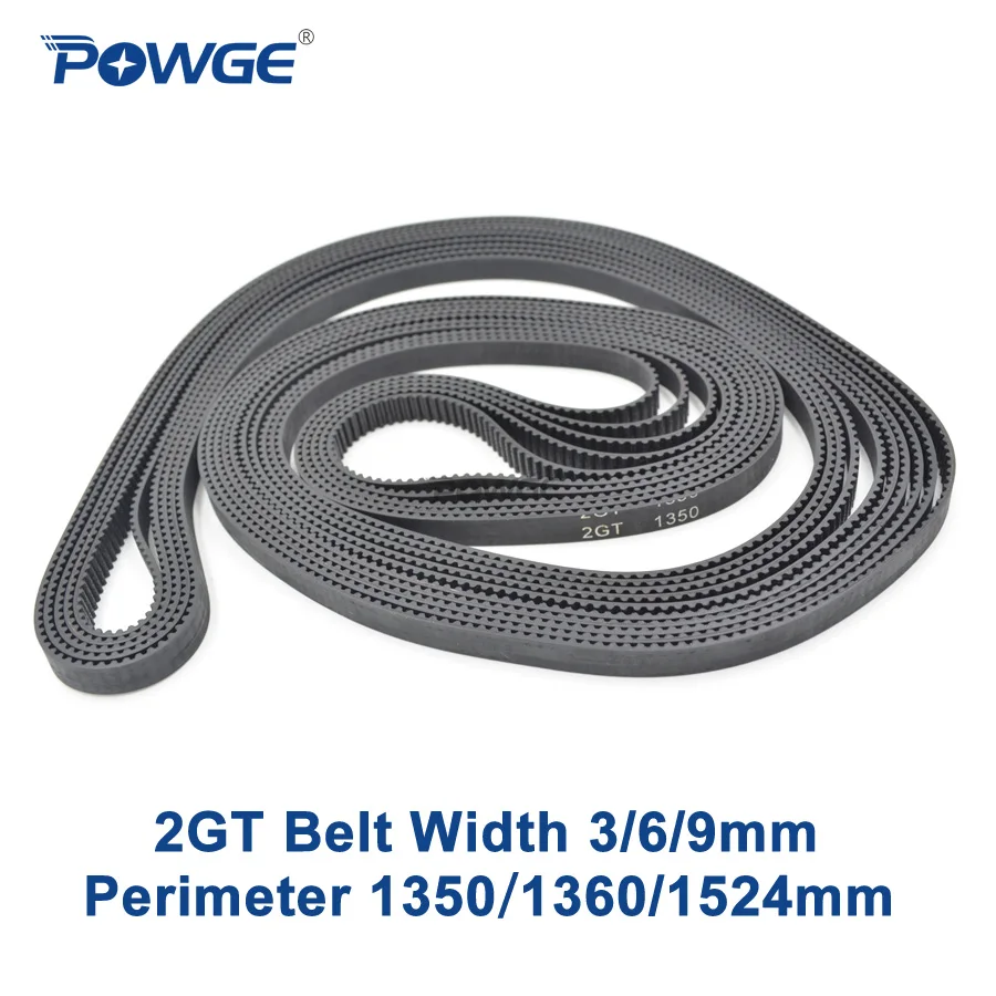 Ремень ГРМ POWGE 2MGT 2M 2GT Длина шага 1340/1350/1360/1434/1440 ширина 3/6/9/15 мм зубцы 670 675 680 717 720 GT3