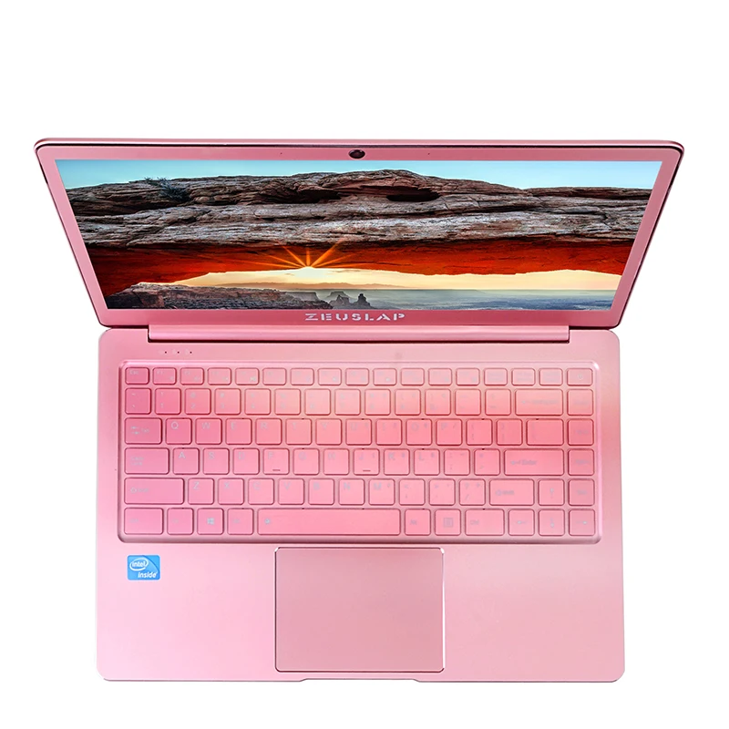 

14inch Pink Color Ultrathin Metal Laptop 6GB RAM 256GB SSD Intel Quad Core CPU 1920X1080P Windows 10 System Notebook Computer