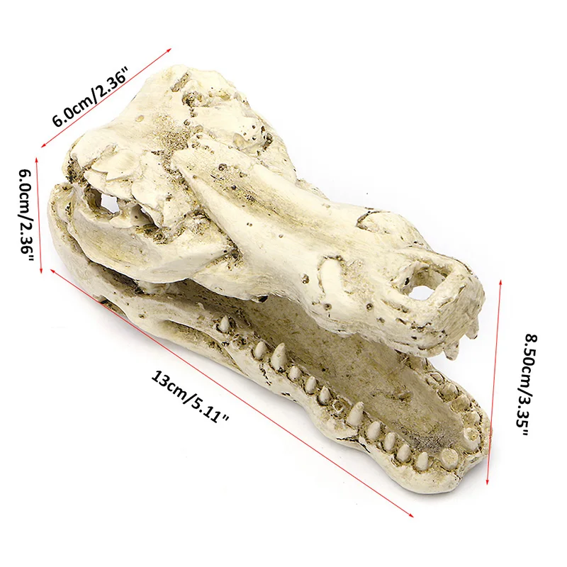 1 шт., искусственный декор из смолы, украшение для аквариума в виде крокодила, черепа, аквариума, аквариума, рыб, аквариума, фон Akvaryum Dekor