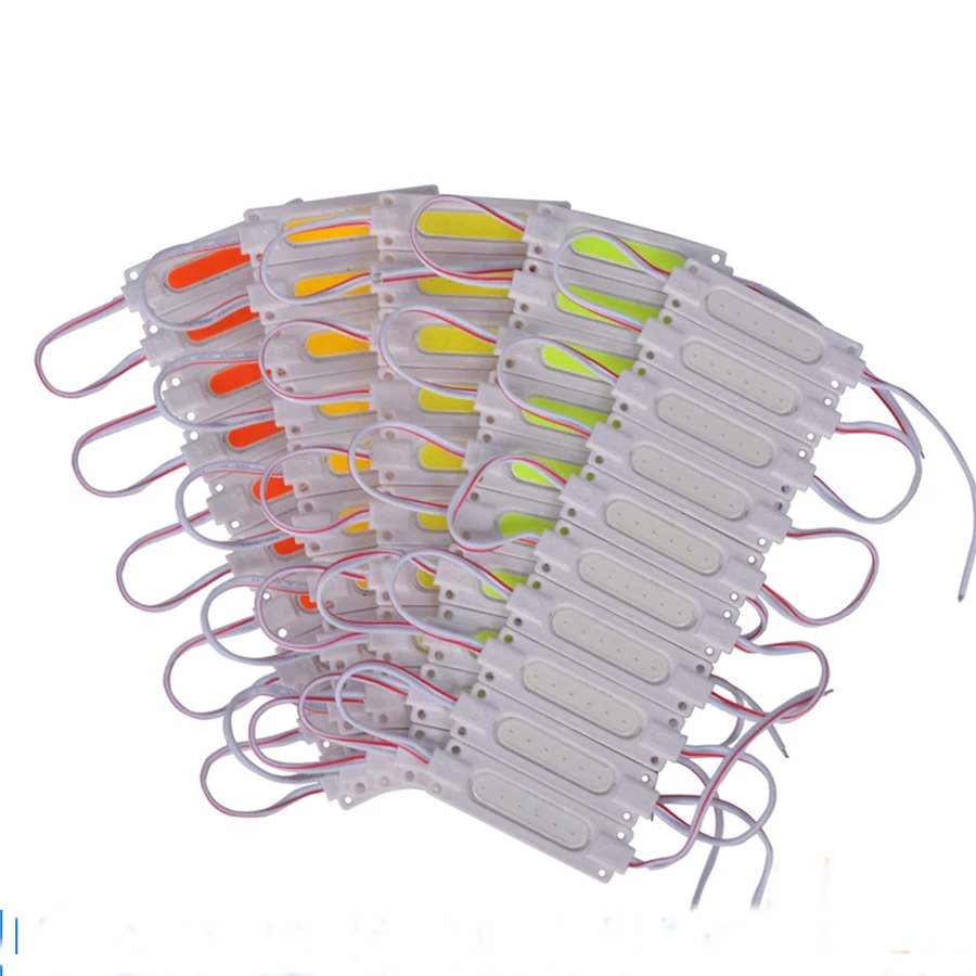 10 шт 20 шт./лот светодиодные модули DC 12 V 2 W УДАРА лампы IP67 рекламы светящиеся Подвески канала письмо лампы украшения теплый белый