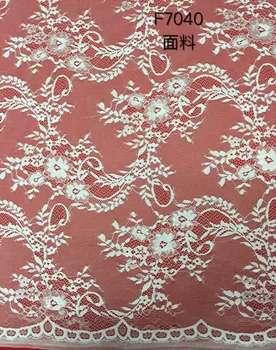 

Embroidered Eyelash Cotton Lace L1826-1 Nigerian African Guipure Lace Fabric French Cord Lace Cloth For Party Wedding Dress