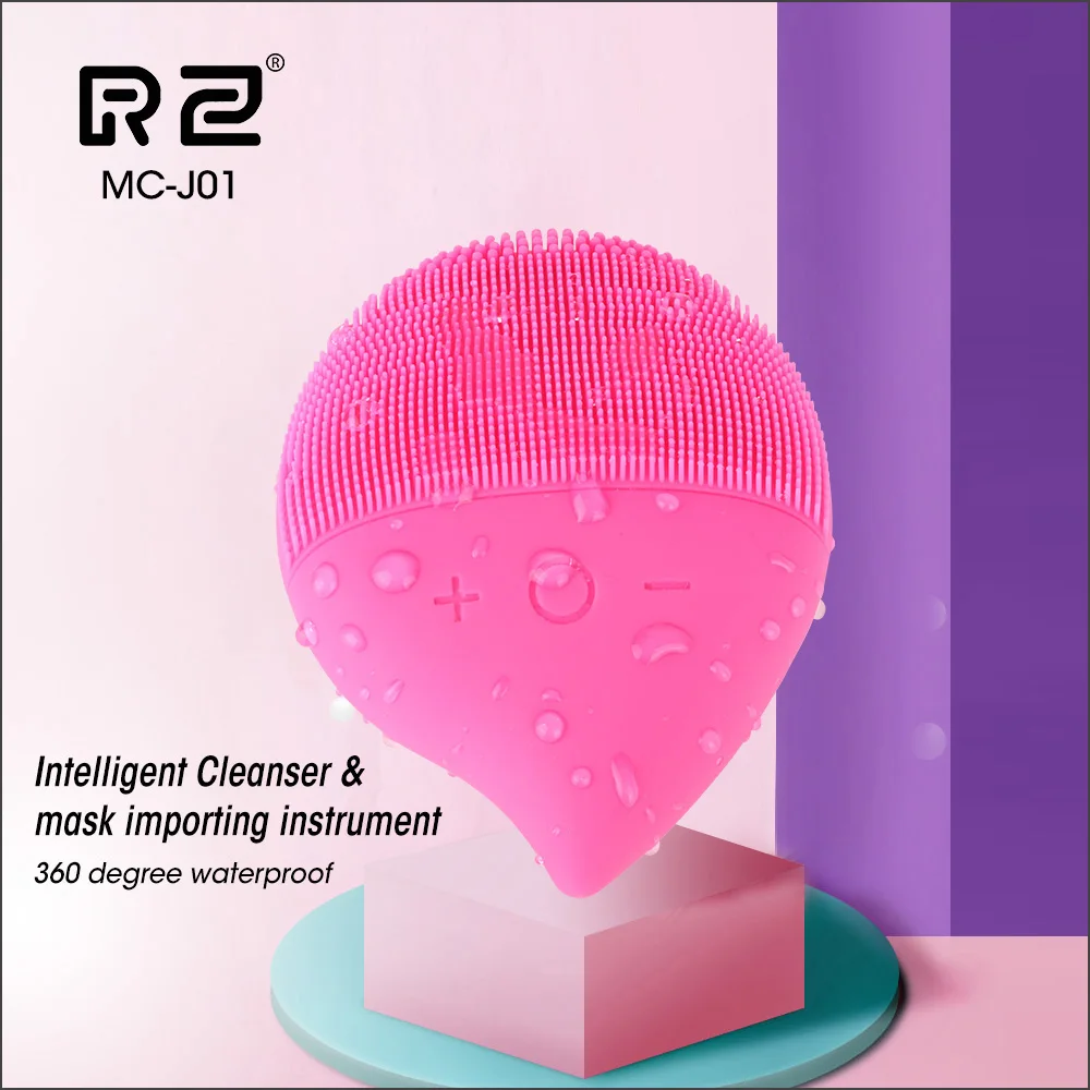 

AOPHIA Facial Cleansing Brush Electric Silicone Mini Massage Beauty Washing Pad Facial Exfoliating Blackhead Face Clean Brush